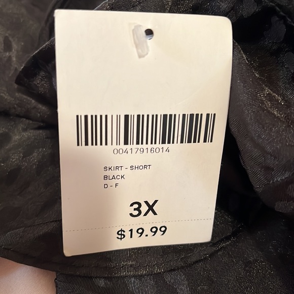 Black cheetah print silk skirt - Picture 9 of 9